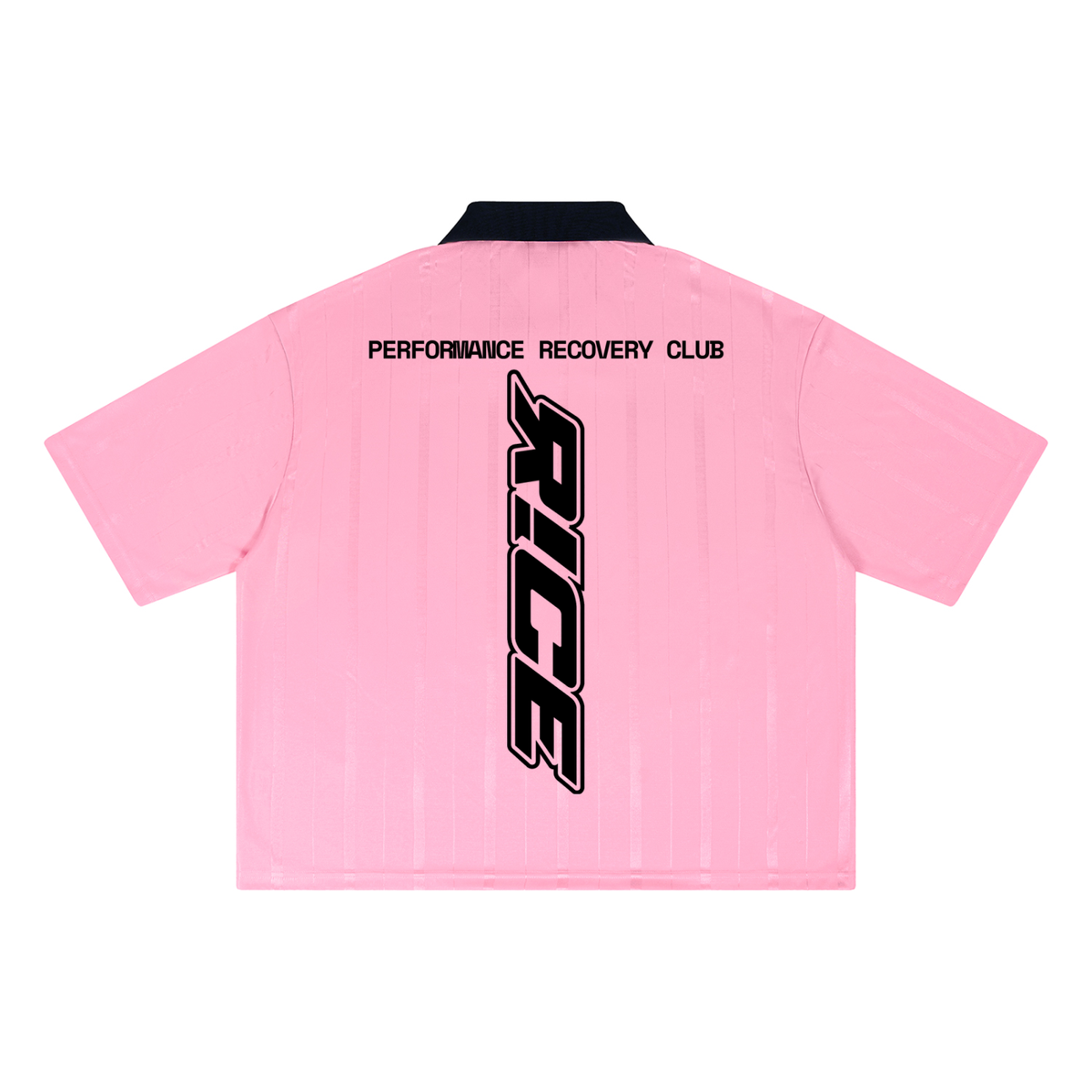 R!CE - Unisex Striped Boxy Jersey (PINK/BLACK)