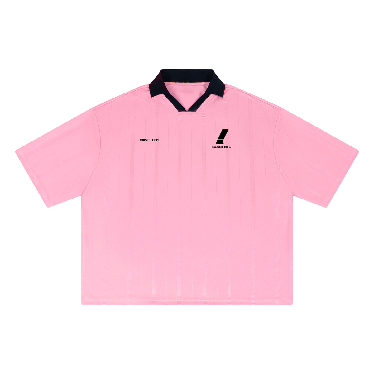 R!CE - Unisex Striped Boxy Jersey (PINK/BLACK)